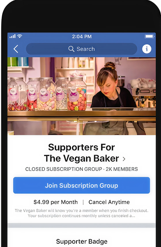 Fan Subscriptions in Facebook